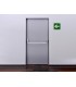 Pictograma archivo 2000 flecha izquierda pvc verde luminiscente 224x224 mm