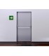 Pictograma archivo 2000 flecha derecha pvc verde luminiscente 224x224 mm