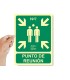 Pictograma archivo 2000 punto de reunion pvc verde luminiscente 224x300 mm