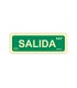 Pictograma archivo 2000 salida pvc verde luminiscente 300x105 mm pack de 2 unidades