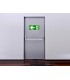 Pictograma archivo 2000 salida de emergencia izquierda pvc verde luminiscente 160x320 mm