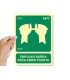 Pictograma archivo 2000 empujar barra para abrir puerta pvc verde luminiscente 224x300 mm