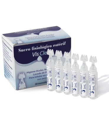 Suero fisiologico esteril visclean monodosis 5 ml caja de 30 unidades