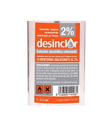 Desinclor solucion 2 alcoholica bote de 100 ml