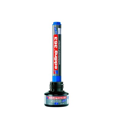 Tinta rotulador edding pizarra blanca btk 25 color azul bote 25 ml