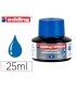 Tinta rotulador edding pizarra blanca btk 25 color azul bote 25 ml