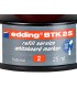 Tinta rotulador edding pizarra blanca btk 25 color rojo bote 25 ml