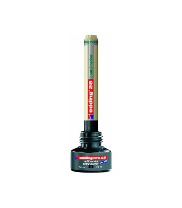 Tinta rotulador edding pizarra blanca btk 25 color negro bote 25 ml