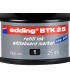 Tinta rotulador edding pizarra blanca btk 25 color negro bote 25 ml