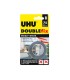 Cinta adhesiva uhu doublefix invisible doble cara extra fuerte 15 mt x 19 mm