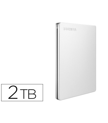 Disco duro externo toshiba canvio slim hdd 250 5000 mbit s usb 30 2 tb color blanco