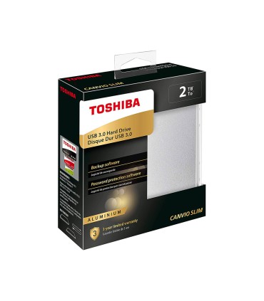 Disco duro externo toshiba canvio slim hdd 250 5000 mbit s usb 30 2 tb color blanco