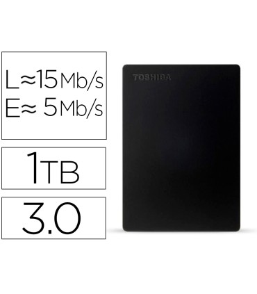 Disco duro externo toshiba canvio slim hdd 250 5000 mbit s usb 30 1 tb color negro