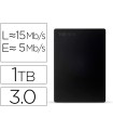 Disco duro externo toshiba canvio slim hdd 2,50\" 5.000 mbit/s usb 3.0 1 tb color negro