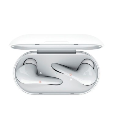 Auricular trust nika inalambrico bluetooth con estuche de carga color blanco