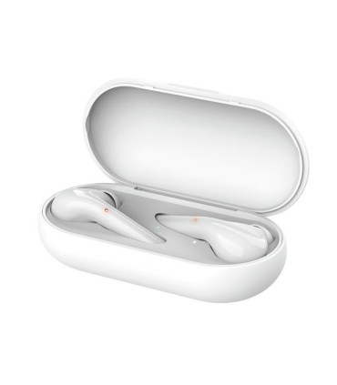 Auricular trust nika inalambrico bluetooth con estuche de carga color blanco