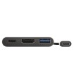 Adaptador trust dalyx 3 en 1 multipuerto usb-c / usb-a usb-c hdmi 2.0 color aluminio