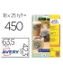 Etiqueta adhesiva avery kraft efecto carton ovalada 635x423 mm removible laser ink jet caja de 320 unidades