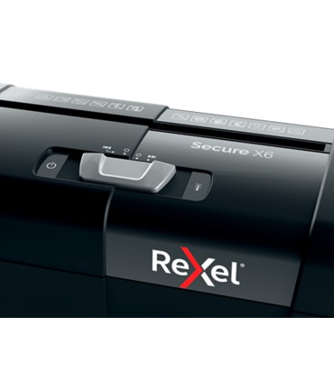 Destructora de documentos rexel secure x6 eu capacidad 6 hojas grapas clips tarjetas y cd