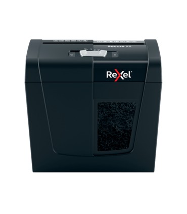 Destructora de documentos rexel secure x6 eu capacidad 6 hojas grapas clips tarjetas y cd