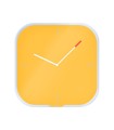 Reloj leitz cosy de pared silencioso cristal 30x30 cm amarillo