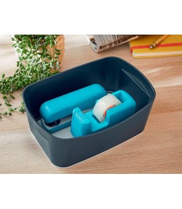 Portarrollo sobremesa leitz cosy plastico para cintas 33 mt color azul