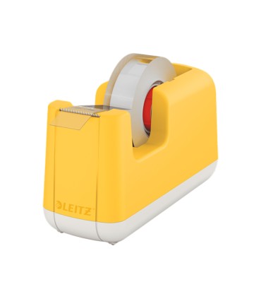 Portarrollo sobremesa leitz cosy plastico para cintas 33 mt color amarillo