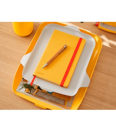 Bandeja sobremesa plastico leitz cosy amarillo 274x62x391mm