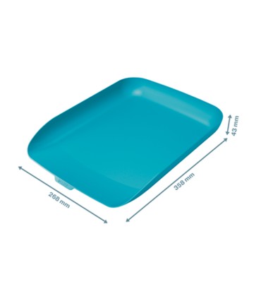 Bandeja sobremesa plastico leitz cosy azul 268x126x358 mm