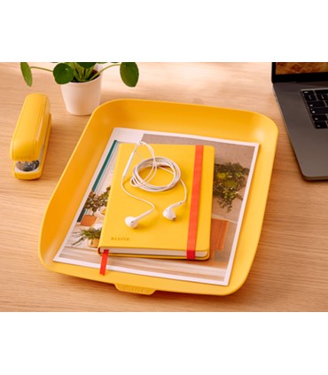 Bandeja sobremesa plastico leitz cosy amarillo 268x126x358 mm