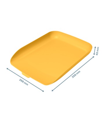 Bandeja sobremesa plastico leitz cosy amarillo 268x126x358 mm