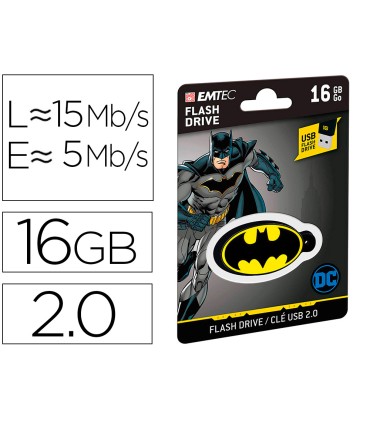 Memoria usb emtec flash 16 gb usb 20 collector batman