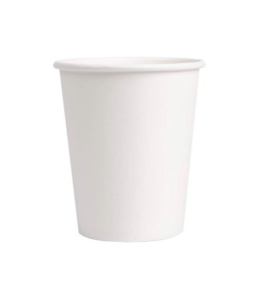 Vaso de carton biodegradable blanco 360 cc paquete de 40 unidades