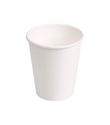 Vaso de carton biodegradable blanco 360 cc paquete de 40 unidades