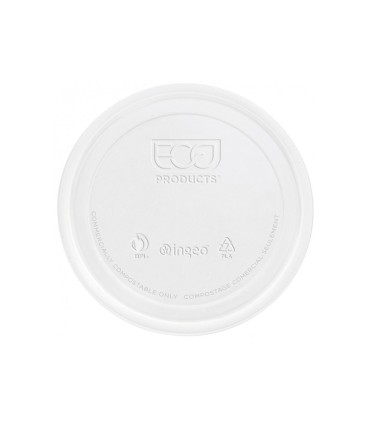 Tapa de plastico biodegradable para vaso de 290 cc paquete de 100 unidades