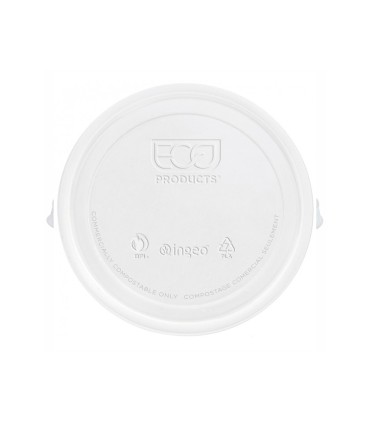 Tapa de plastico biodegradable para vaso de 195 220 cc paquete de 100 unidades