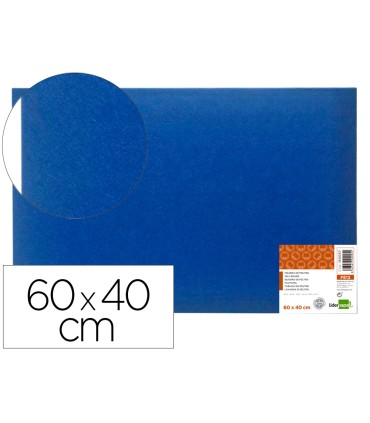 Tablero de anuncios liderpapel fieltro color azul 40x60 cm