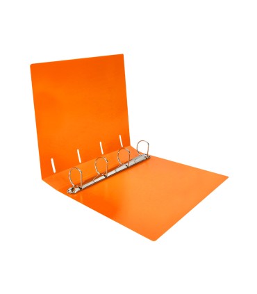 Carpeta liderpapel 4 anillas mixtas 40 mm polipropileno din a4 naranja fluor opaco