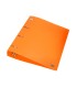 Carpeta liderpapel 4 anillas mixtas 40 mm polipropileno din a4 naranja fluor opaco