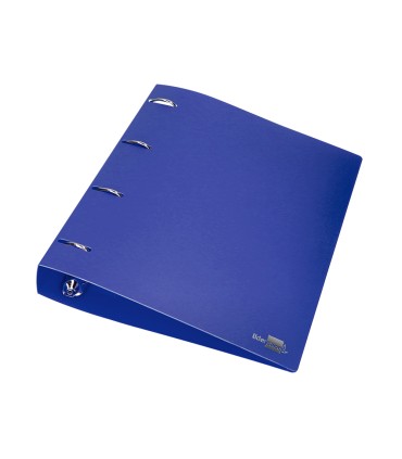 Carpeta liderpapel 4 anillas mixtas 40 mm polipropileno din a4 azul translucido