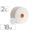 Papel higienico dahi jumbo 2 capas celulosa blanca 140 mt mandril 45 mm pack de 18 rollos