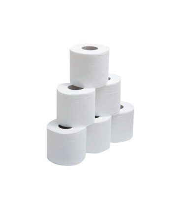 Papel secamanos dahi 2 capas celulosa lisa 210 mm x 150 mt paquete de 6 rollos