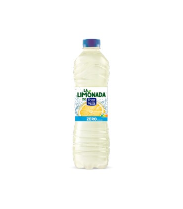 Agua mineral natural font vella lim0nada zero con zumo de limon botella 125 l