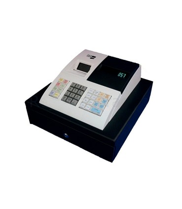 Registradora ecr sampos er 057 s blanca 14 departamentos display vfd antireflejos conforme