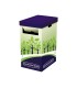 Contenedor papelera reciclaje fellowes carton doble 100 reciclado montaje manual entrada superior 69 litros