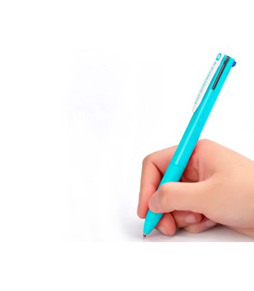 Boligrafo pilot super grip g 4 colores retractil sujecion de caucho tinta base de aceite cuerpo color azul