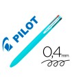 Boligrafo pilot super grip g 4 colores retractil sujecion de caucho tinta base de aceite cuerpo color azul