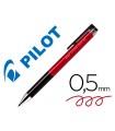 Boligrafo pilot synergy point retractil sujecion de caucho tinta gel 0,5 mm rojo