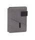 Carpeta portafolios carchivo venture din a5 con cuaderno y soporte smartphone color gris