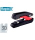 Grapadora rapid so30c plastico negro rojo capacidad 30 hojas usa grapas omnipress 30